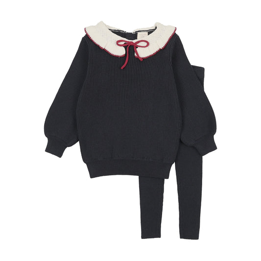 Lil Legs RUFFLE COLLAR KNIT TODDLER SET
