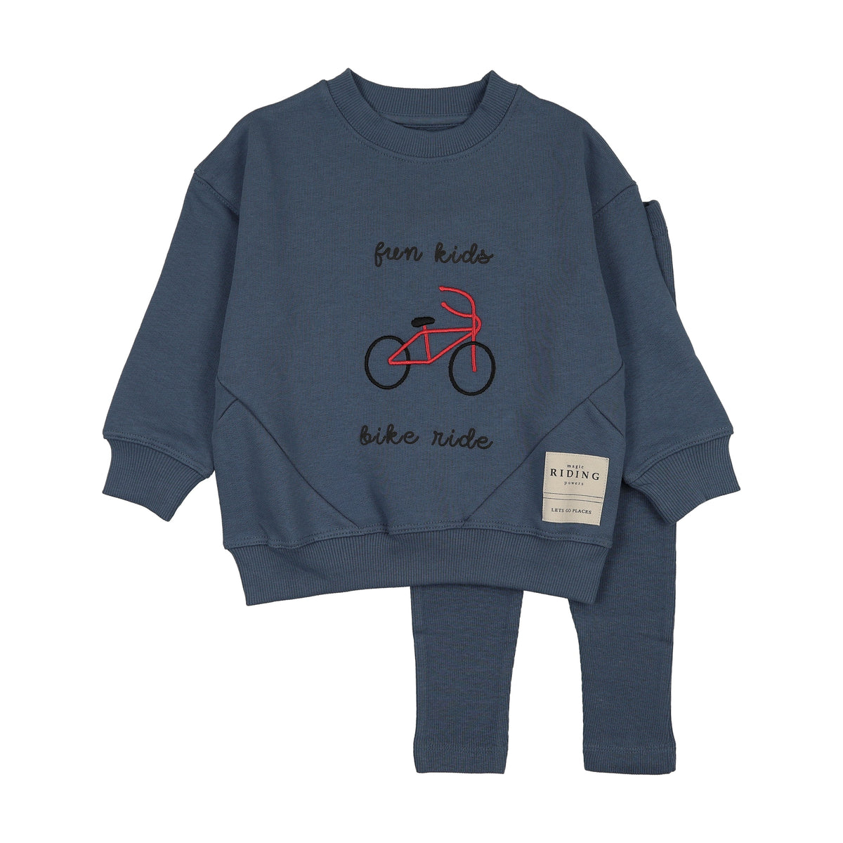 Lil Legs BIKE SWEATSHIRT SET