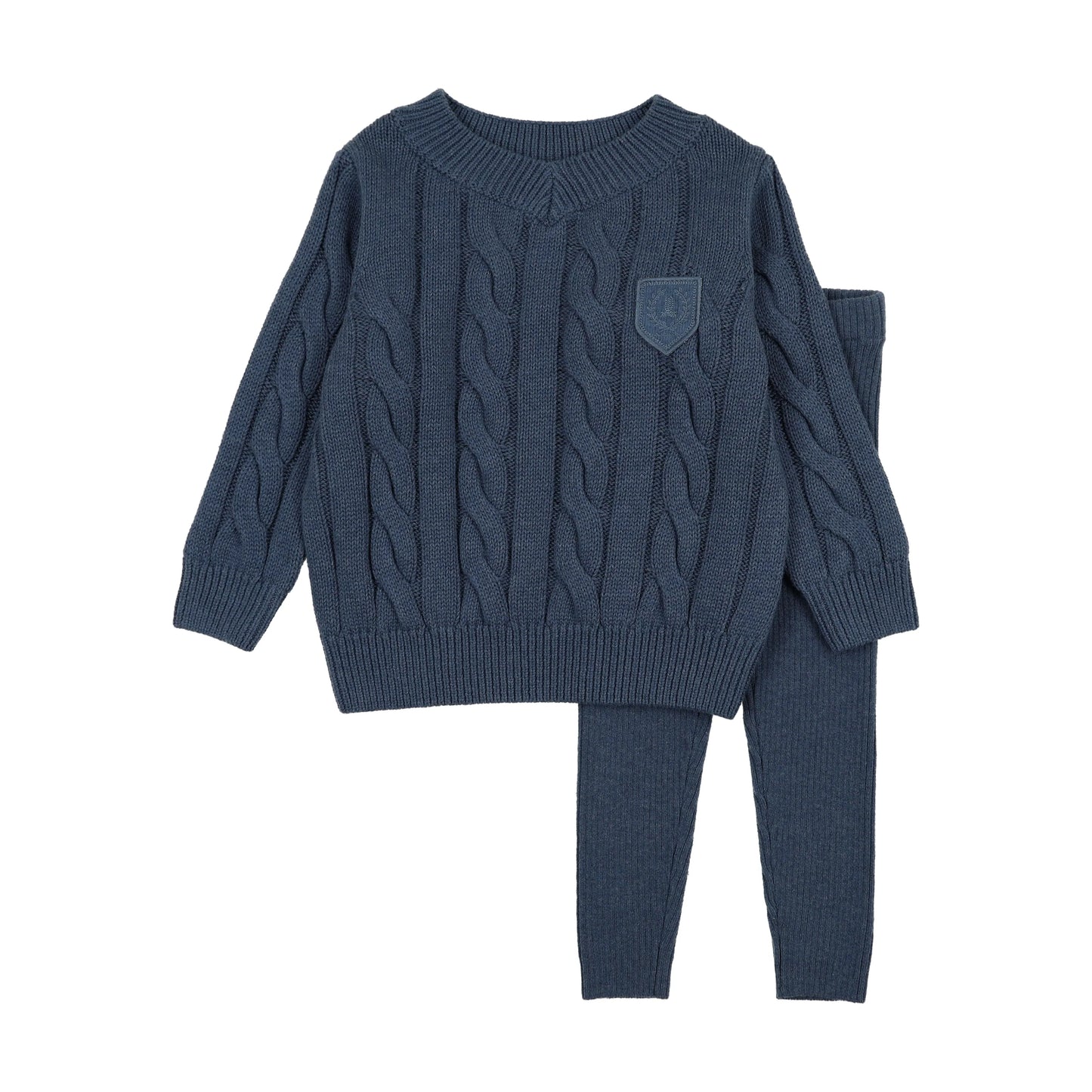 Lil Legs CHUNKY CABLE KNIT TODDLER SET