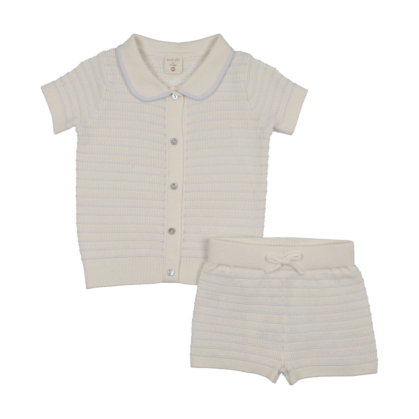 Lil Legs Textured Stripe Knit Set