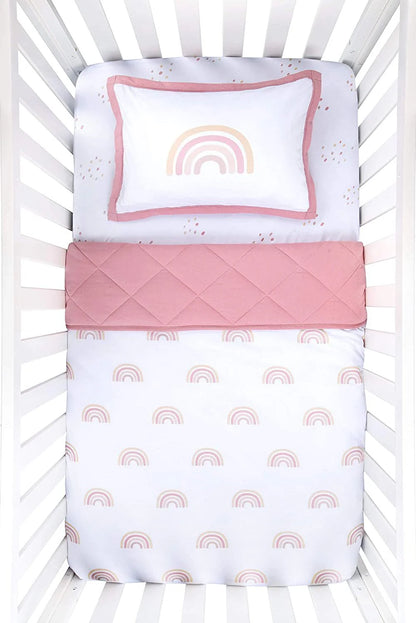 Ely's & Co Three Piece Baby Crib Set (No Skirt)