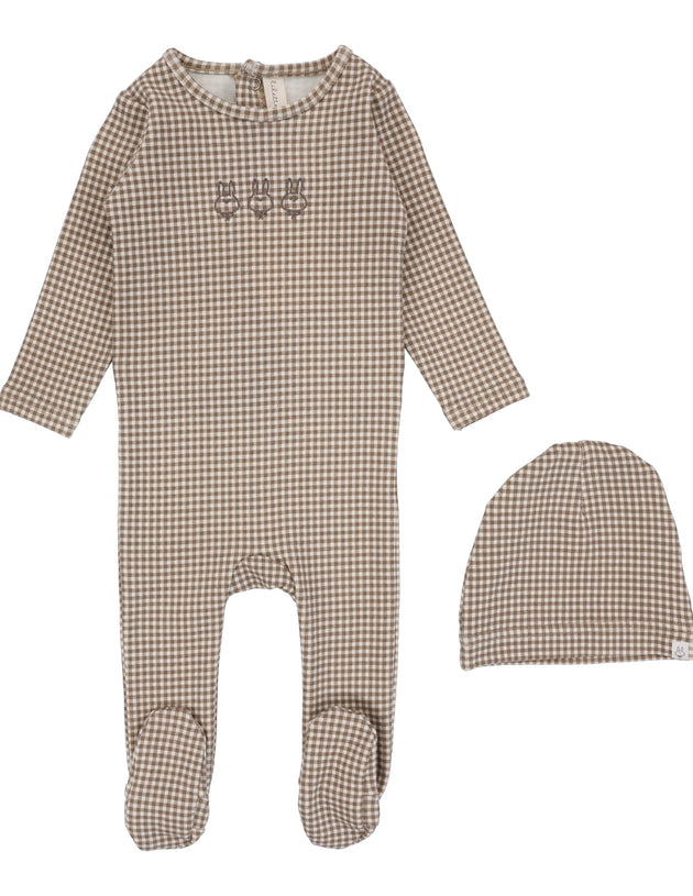 Lil Legs - Ginham Bunny Footie Set