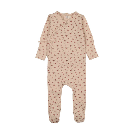 Lil Legs Printed Wrapover Footie