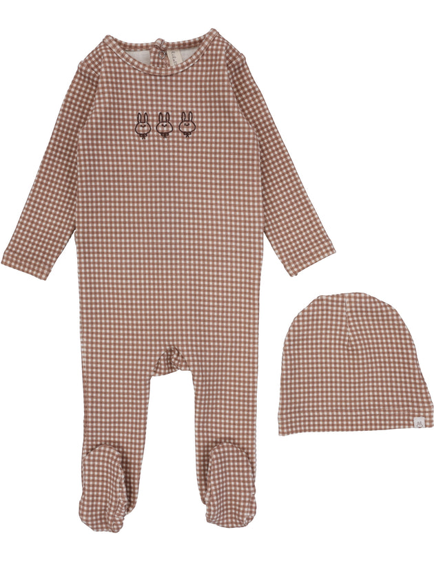 Lil Legs - Ginham Bunny Footie Set