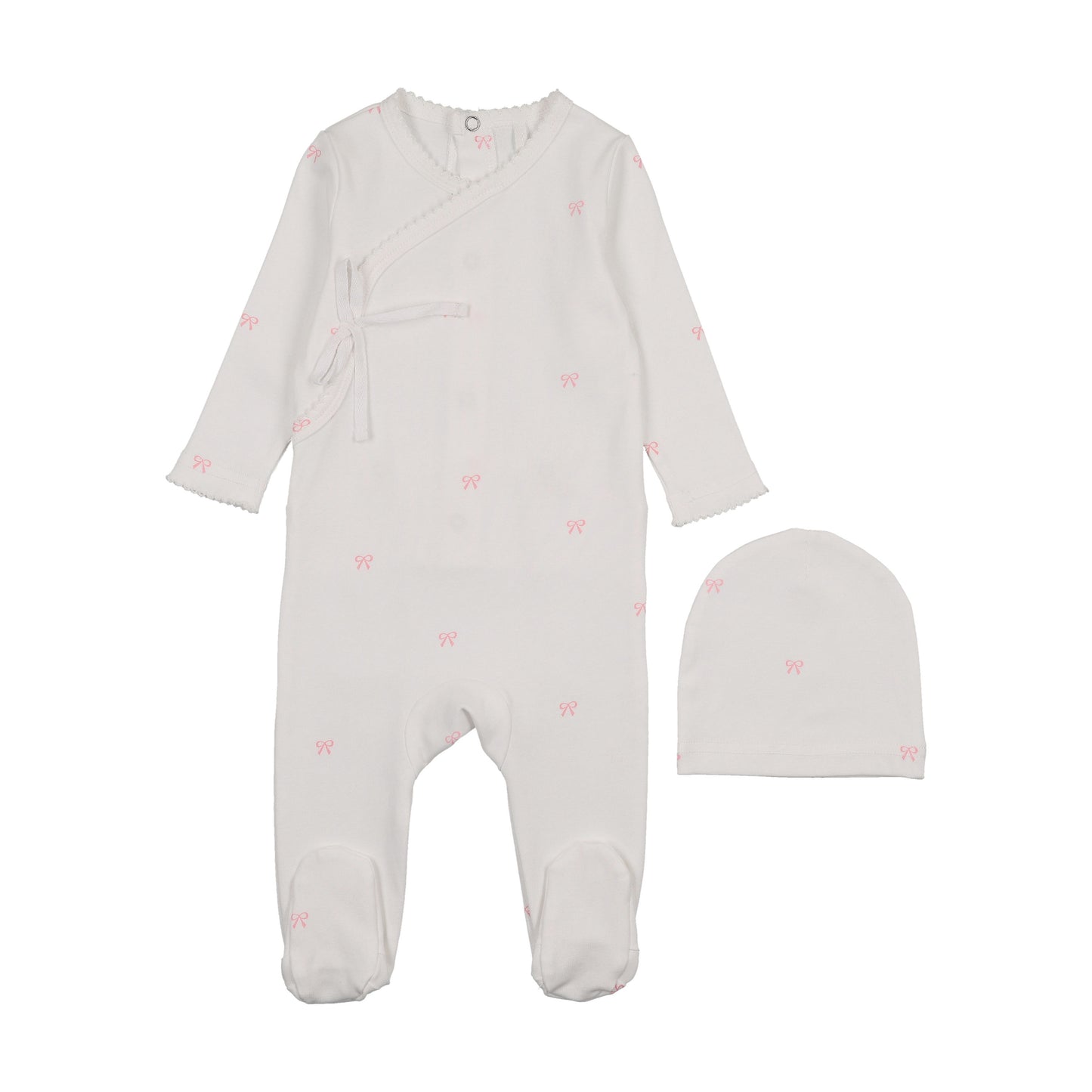 Pouf Bow Print Footie