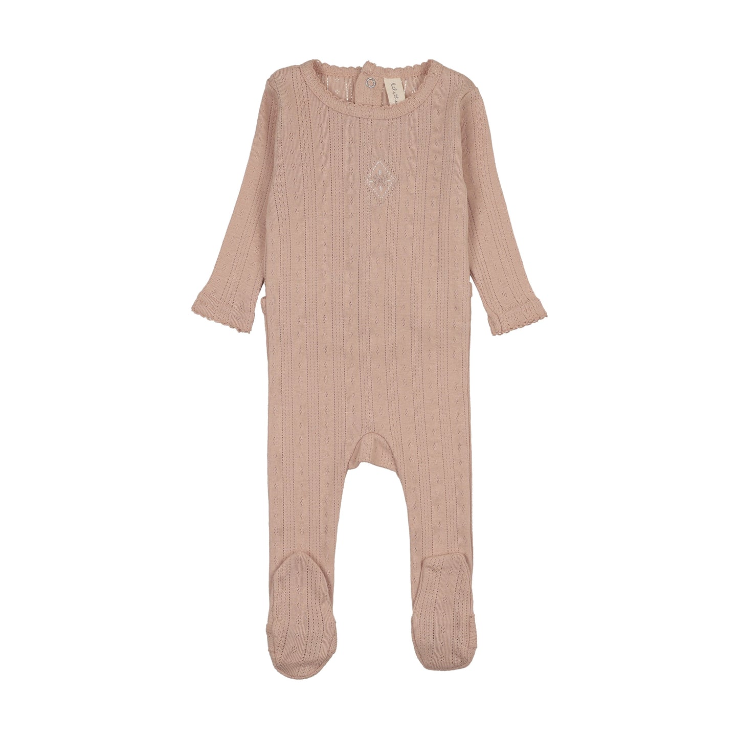 Lil Legs Geo Floral Embroidered Footie