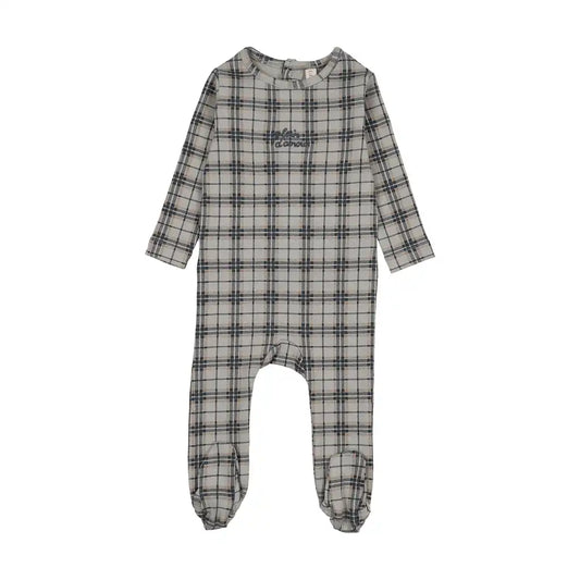 Lil Legs TARTAN PRINT FOOTIE