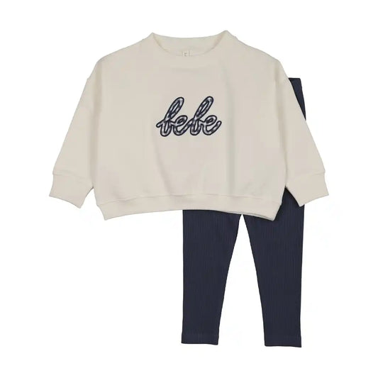 Lil Legs SWEATSHIRT SET - GINGHAM