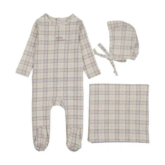 Lil Legs TARTAN PRINT LAYETTE SET