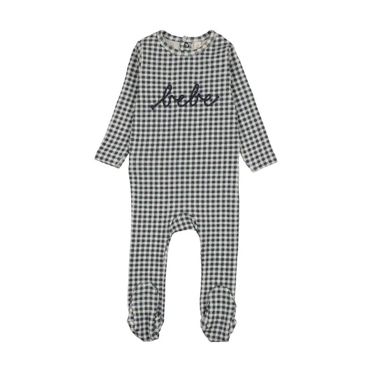 Lil Legs GINGHAM BEBE FOOTIE