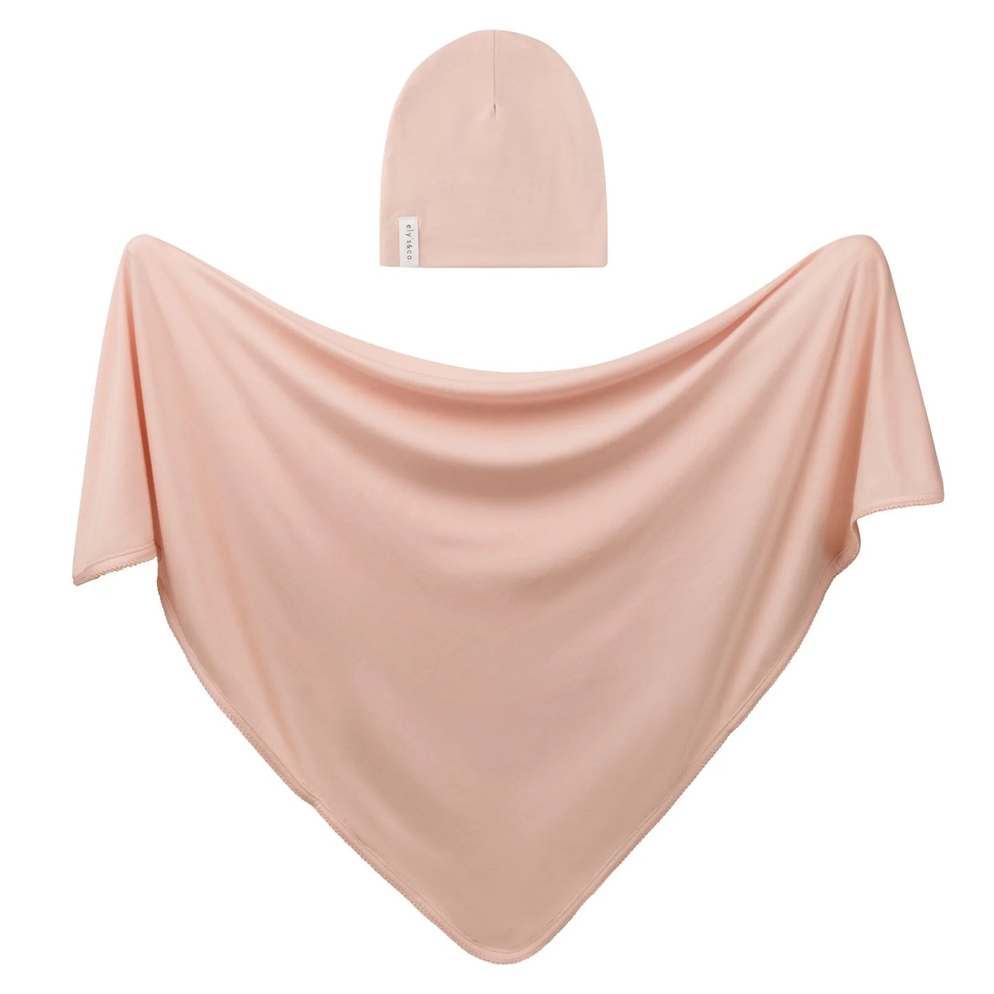 Ely's & Co Modal Swaddle & Beanie Gift Set