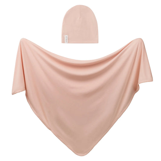 Ely's & Co Modal Swaddle & Beanie Gift Set