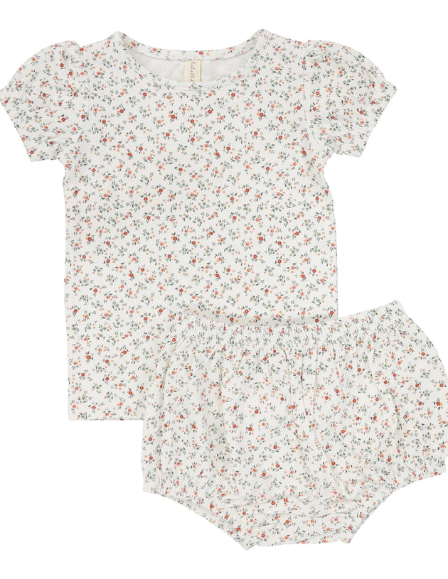 Lil Legs - Bouquet Floral Short Sleeve Set