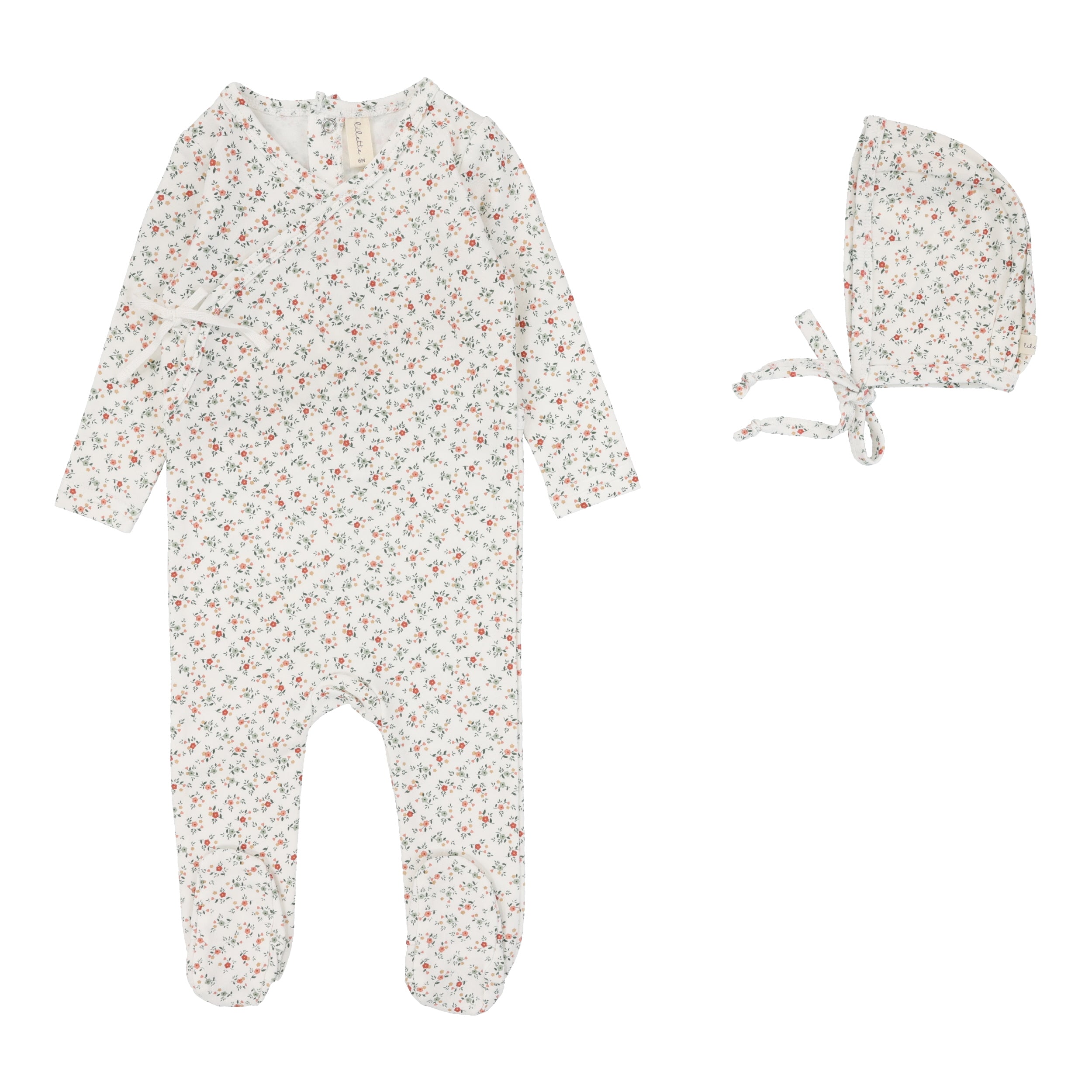 Lil Legs - Bouquet Floral Footie Set