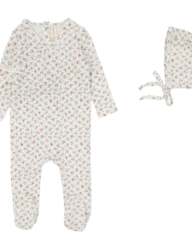 Lil Legs - Bouquet Floral Footie Set