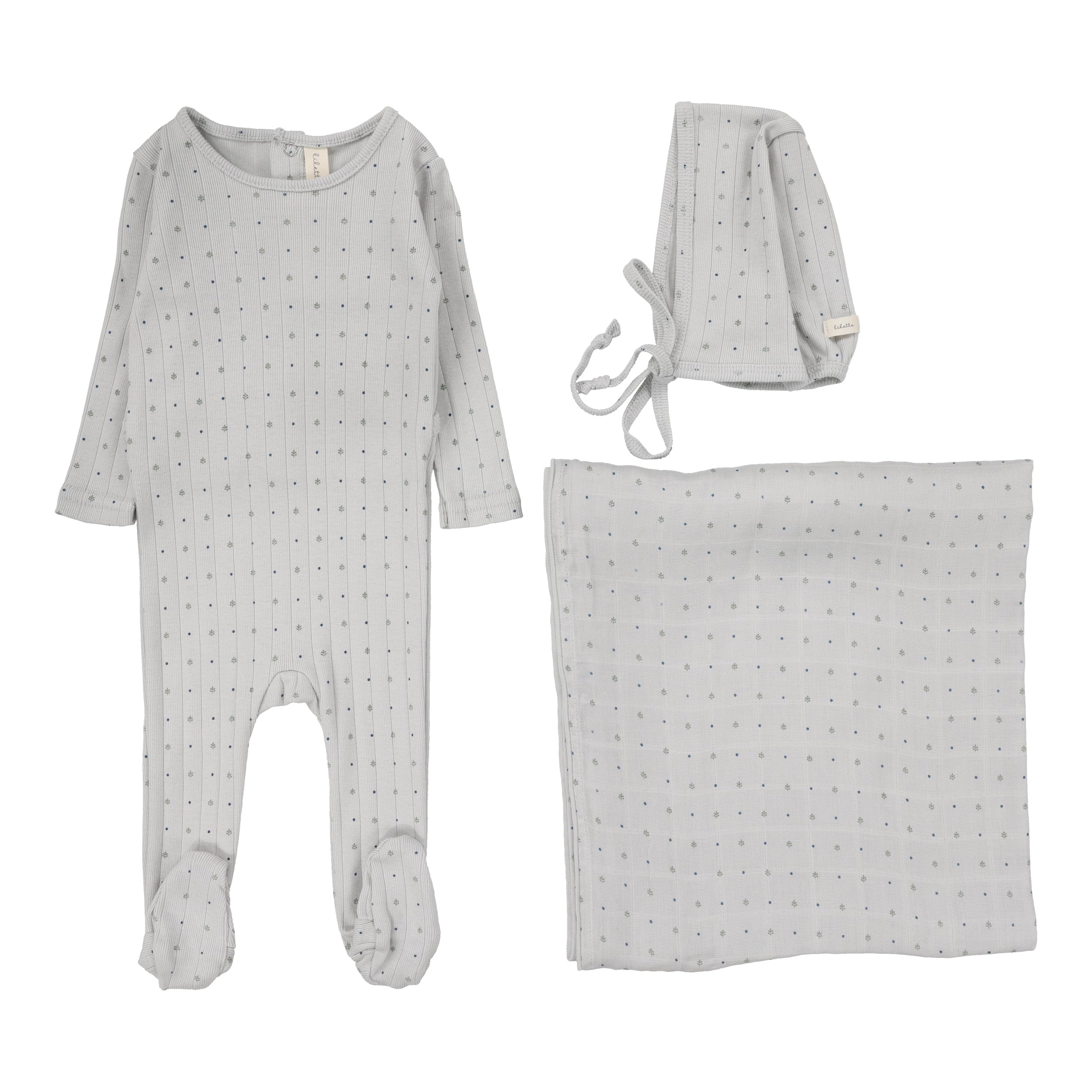 Lil Legs - Linear Printed Layette Set