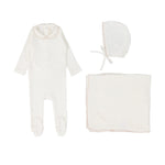 Lil Legs - Edged Collar Layette Set