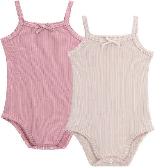 Petit Clair - Colored Ribbed Spaghetti Strap Bodysuit