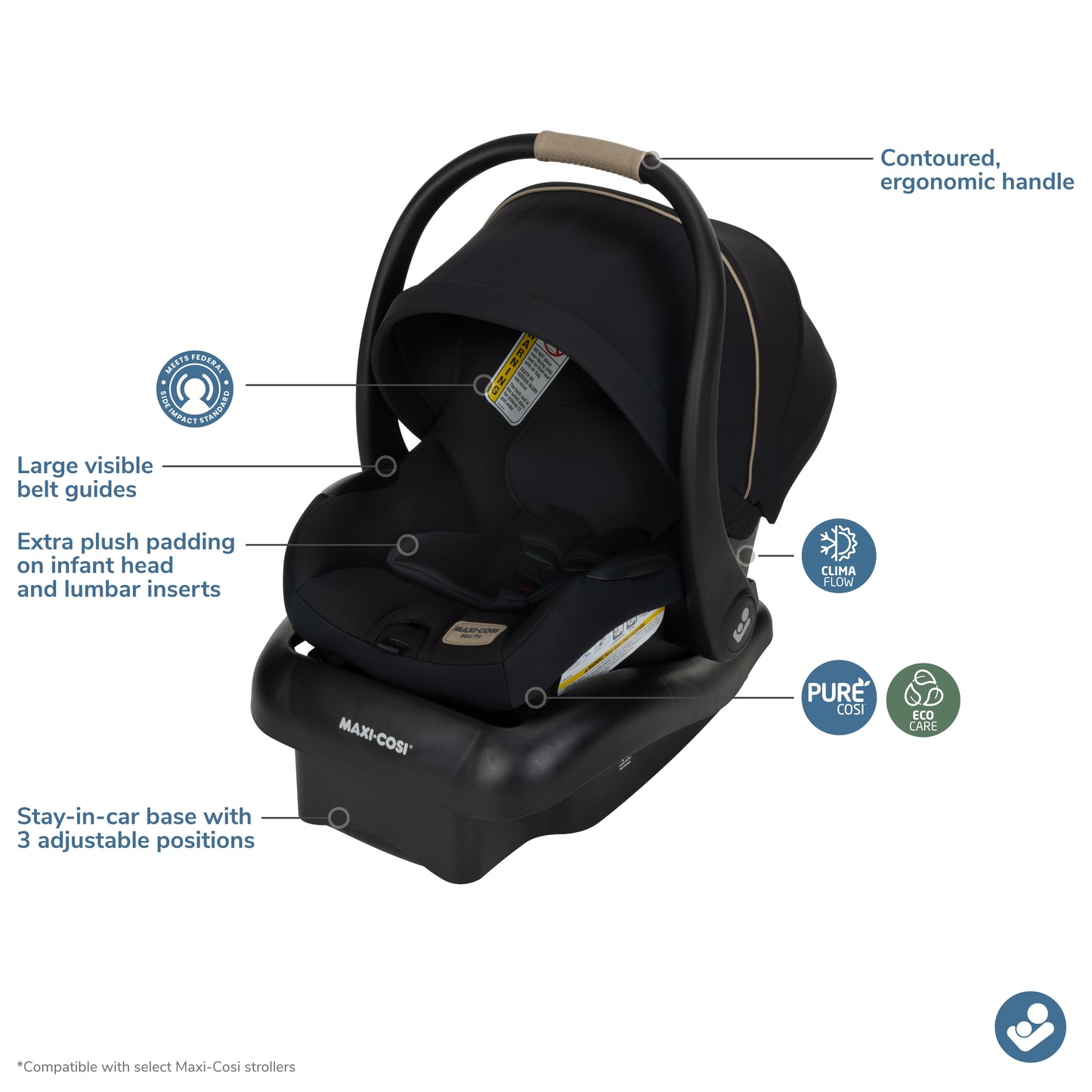 Maxi Cosi Mico Pro Infant Car Seat Sea Shadow
