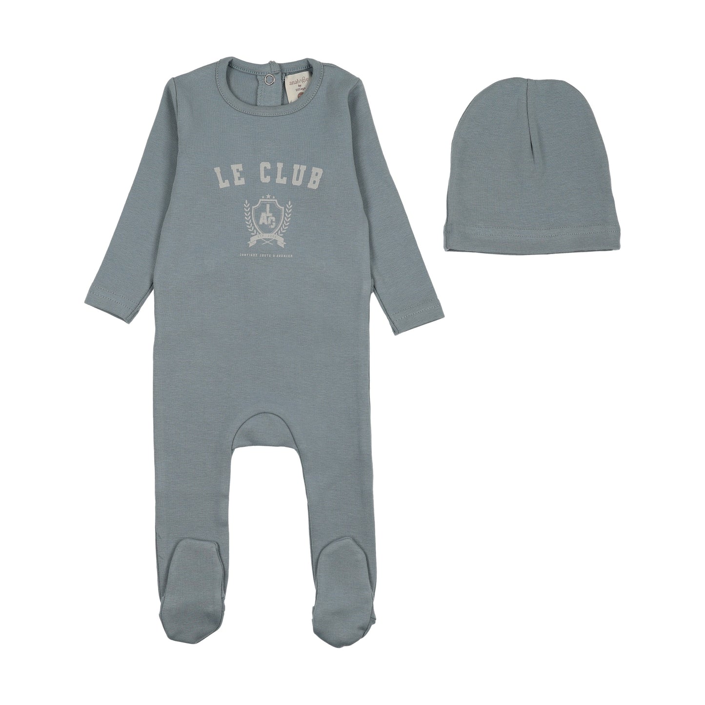 Lil Legs VARSITY CREST FOOTIE SET
