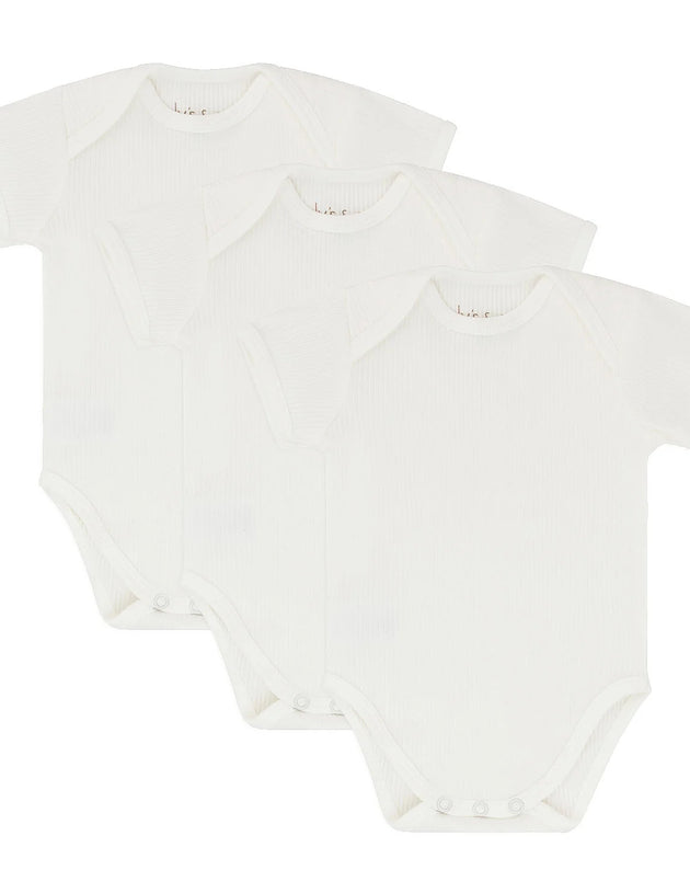 Ely's & Co. - 3 Pack Ribbed Short Sleeves Undershirt