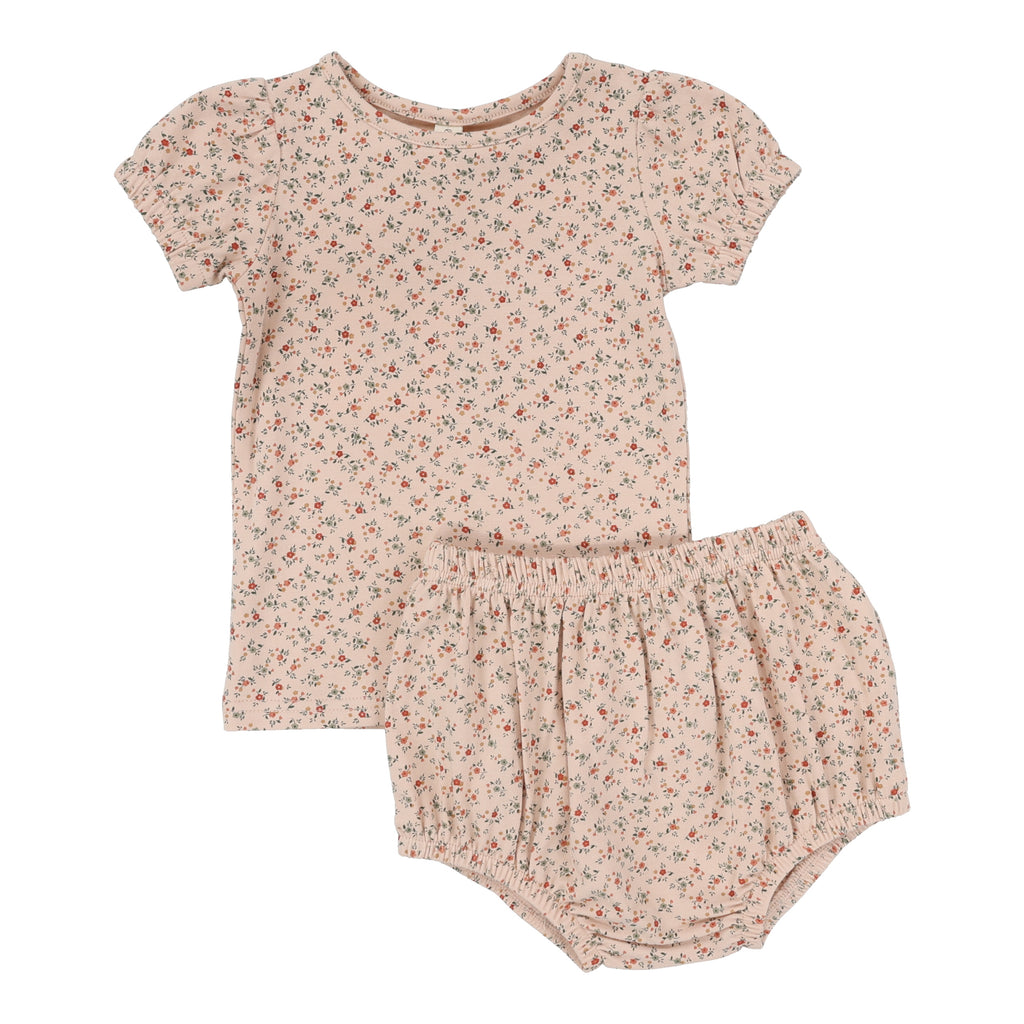 Lil Legs - Bouquet Floral Short Sleeve Set