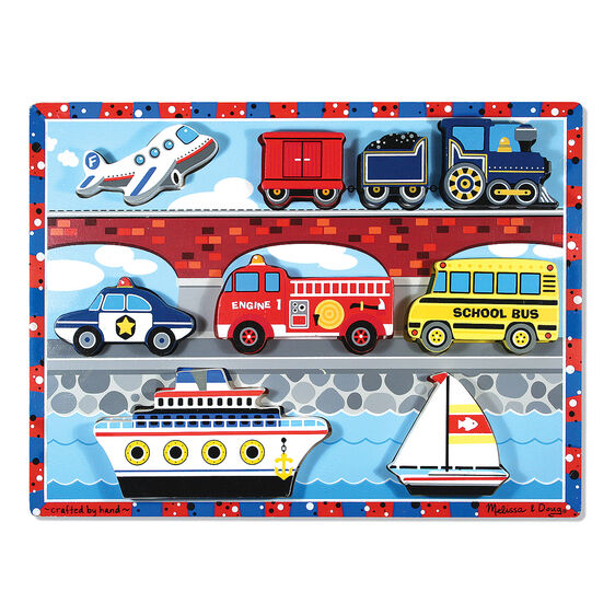 Melissa & Doug - Vehicles Chunky Puzzle
