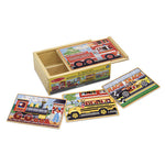 Melissa & Doug - Vehicle Puzzles in a Box