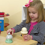 Melissa & Doug - Scoop Stack Ice Cream Cone Playset