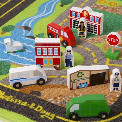 Melissa & Doug - Deluxe Road Rug Play Set