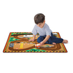 Melissa & Doug - Round the Site Construction Truck Rug