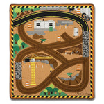 Melissa & Doug - Round the Site Construction Truck Rug