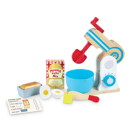 Melissa & Doug - Wooden Make-a-Cake Mixer Set