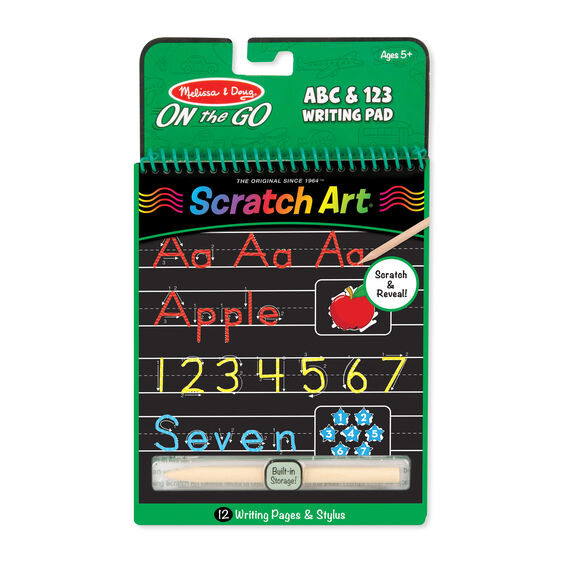 Melissa & Doug - Scratch Art - ABC 123 Writing Pad