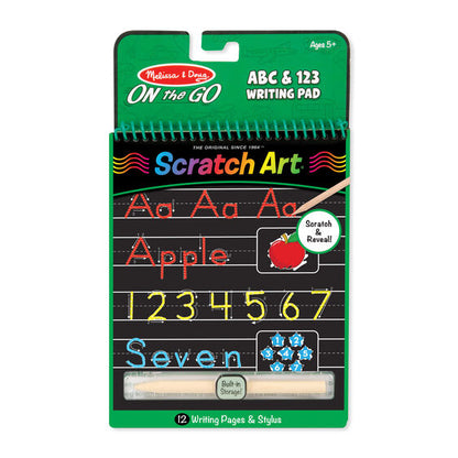 Melissa & Doug - Scratch Art - ABC 123 Writing Pad