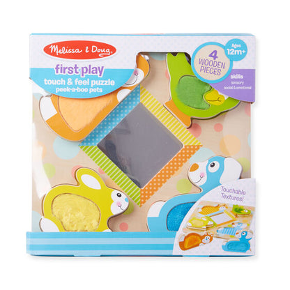 Melissa & Doug - Peek A Boo Touch Feel Puzzle