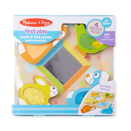 Melissa & Doug - Peek A Boo Touch Feel Puzzle