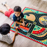 Melissa & Doug - Round the Speedway Race Track Rug