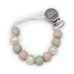 Loulou Lollipop - Lolli Silicone Pacifier Clip Rose Gray