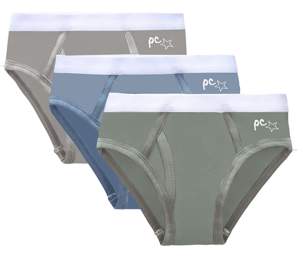 Petit Clair Boys Briefs - Solid With White Trim 