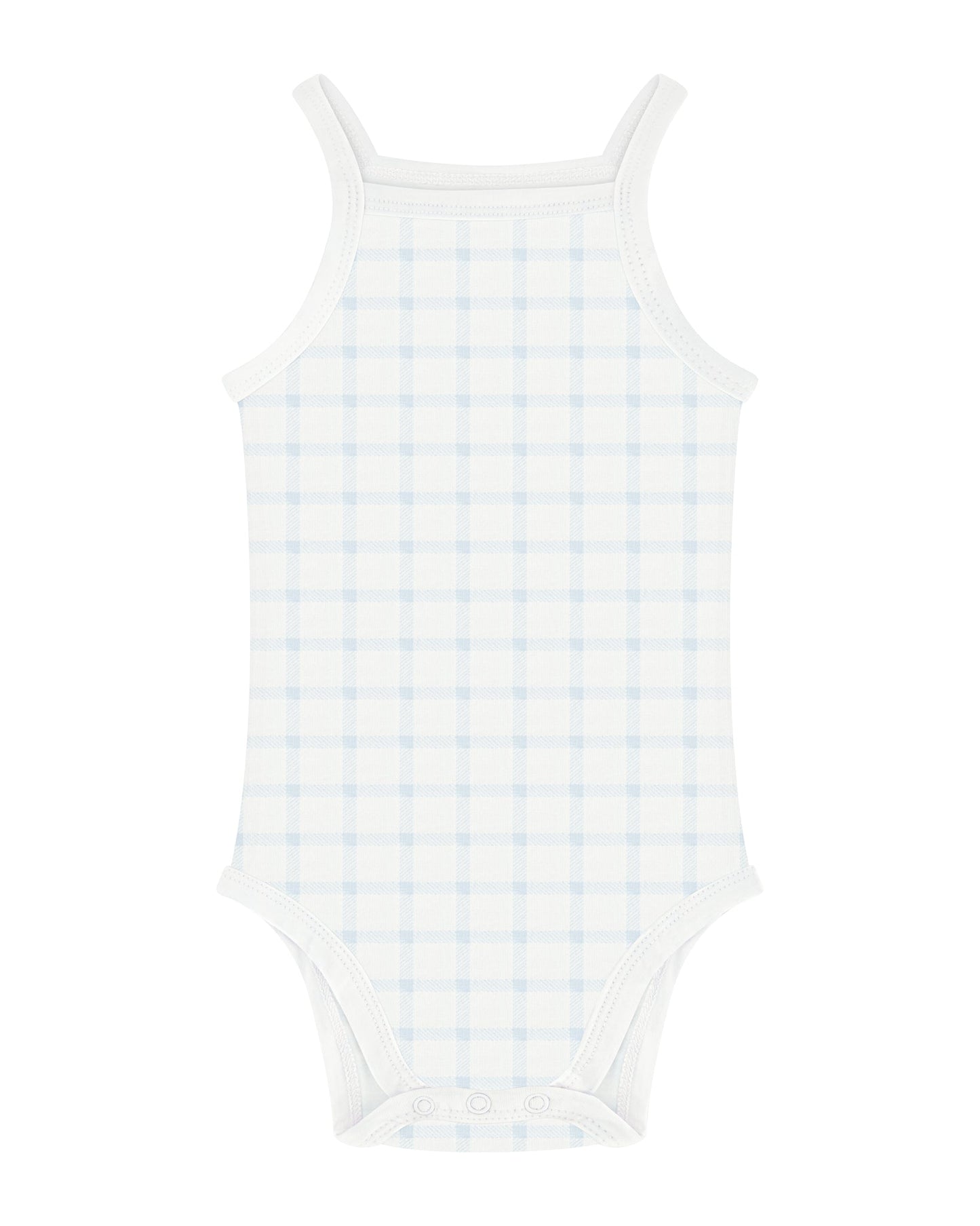 Aime Child - Gingham Sleeveless Undershirts - Boys