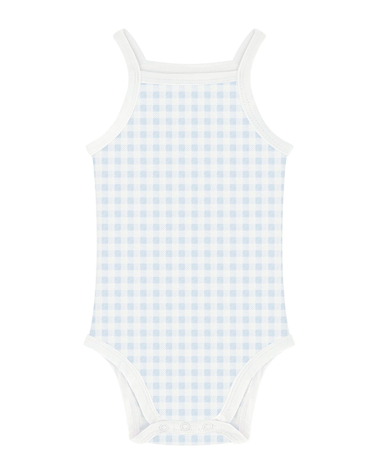 Aime Child - Gingham Sleeveless Undershirts - Boys