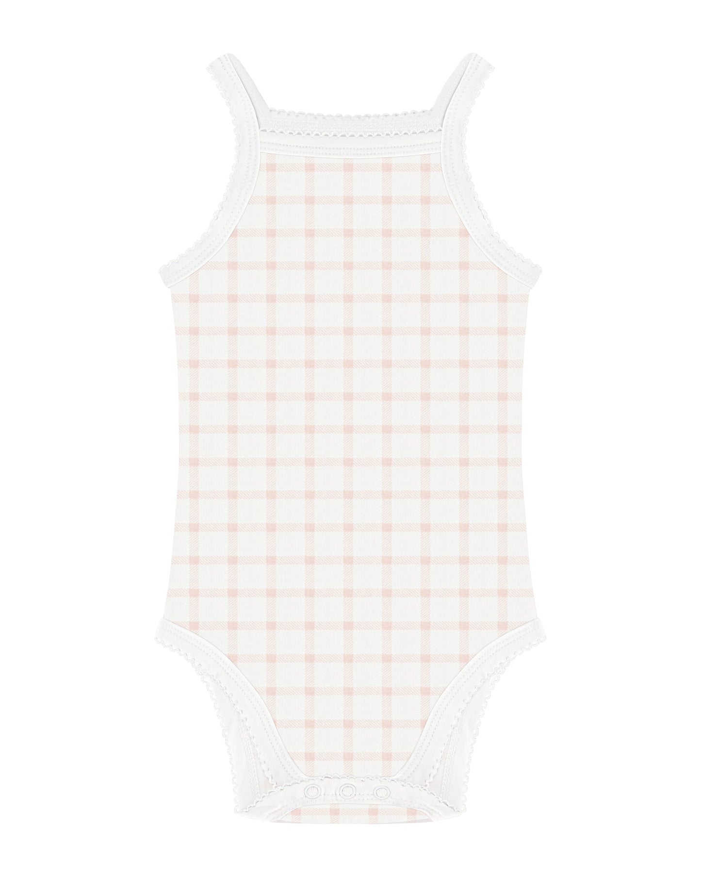 Aime Child - Gingham Sleeveless Undershirts - Girls