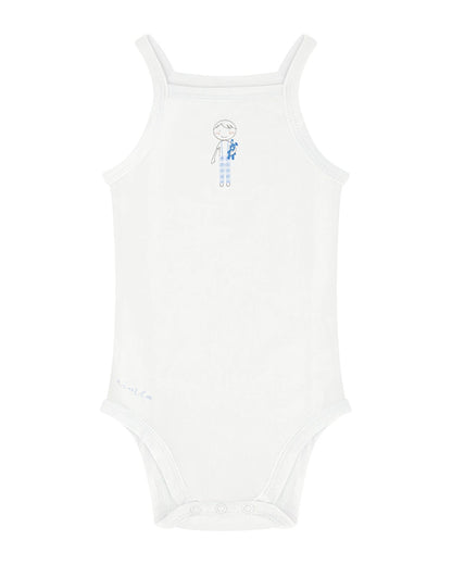 Aime Child - Gingham Sleeveless Undershirts - Boys
