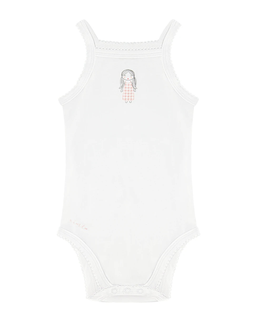 Aime Child - Gingham Sleeveless Undershirts - Girls