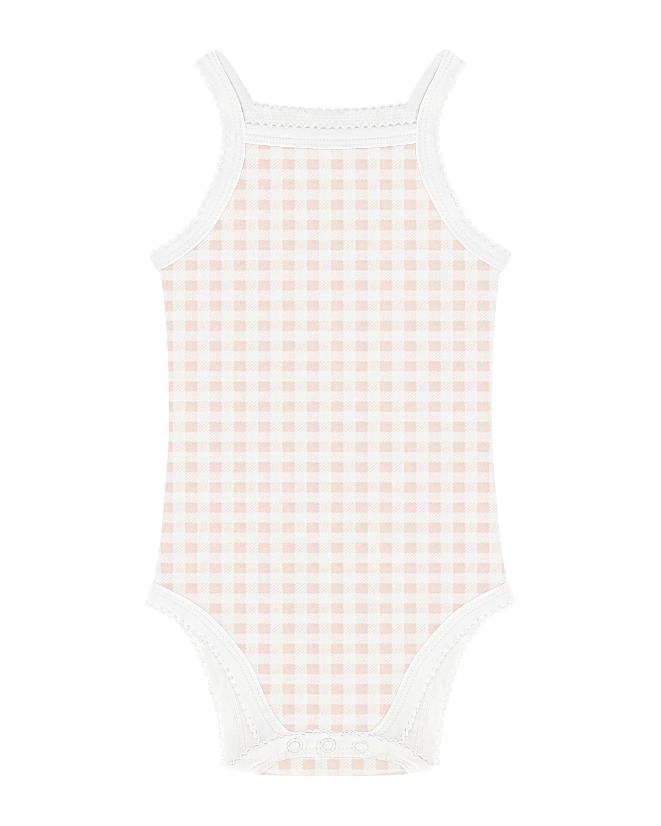 Aime Child - Gingham Sleeveless Undershirts - Girls